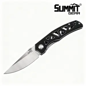 Pocket Knife Upgrade G10 Handle - Lightweight EDC, Folding Knives High Carbon Stainless Steel Blade, Ball Bearing, Camping Folding knives with Liner Lock for Fishing, Hunting, and Hiking outdoorfun
