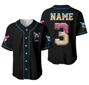 Custom Baseball Drip Custom Baseball Jersey Shirt, Team Baseball Shirt, Kid Bulk Team Gift, Youth Ice Cream Drip TShirt