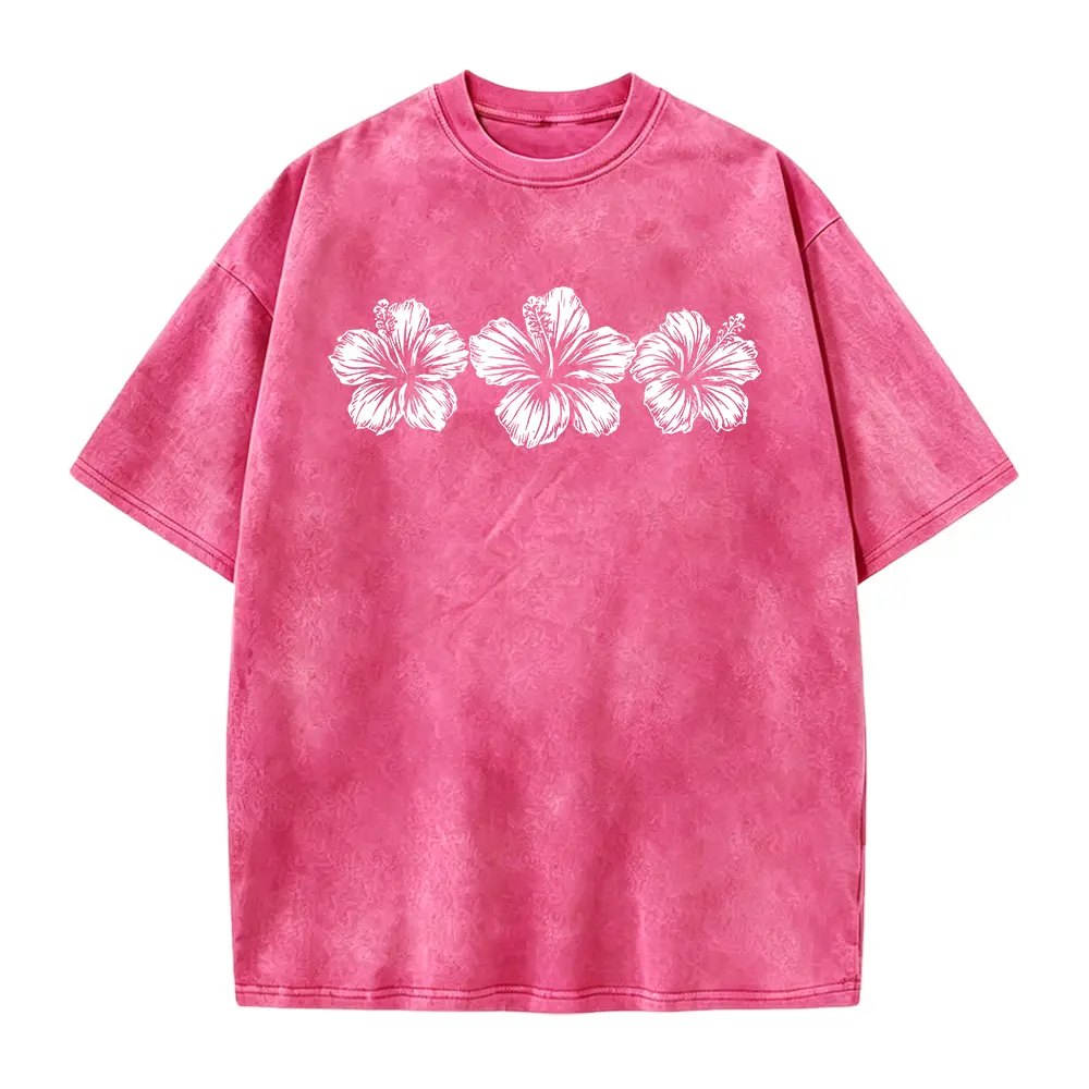 Hibiscus Flower T-Shirt: Tropical Beach Tee