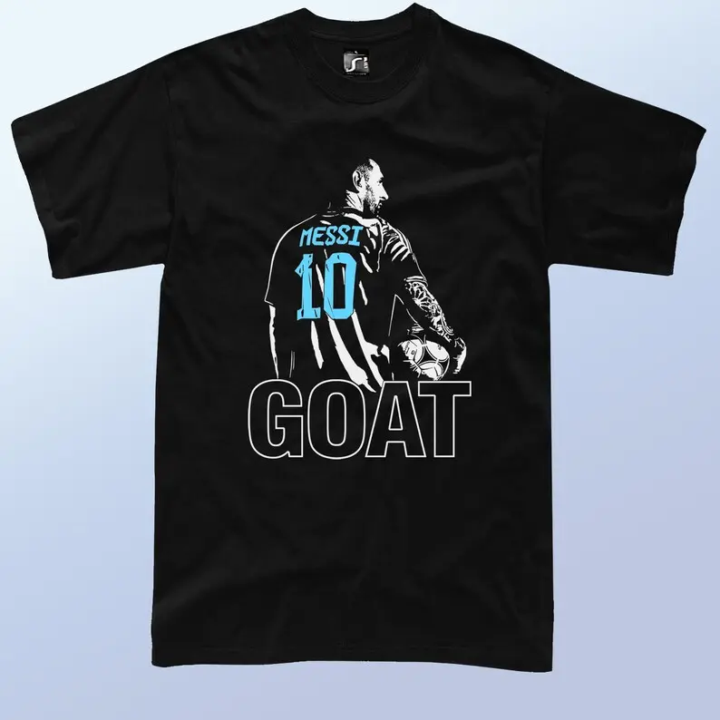 Messi Argentina 10 Legend Graphic T-Shirt for Men, Vintage Style Short Sleeve Football Fan Apparel, Soft Lightweight Funny Tee Gift, Tshirt