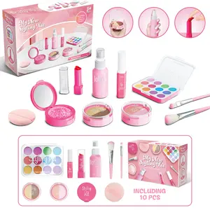 Girl's birthday gift toy set, the best gift for a daughter, 1 set of simulated makeup toys, playhouse toy set, pink toys