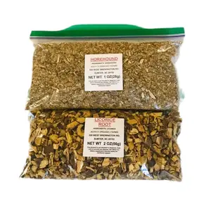 Organic Horehound Leaf Tea 1 Oz + Organic Licorice Root Tea 2 Oz
