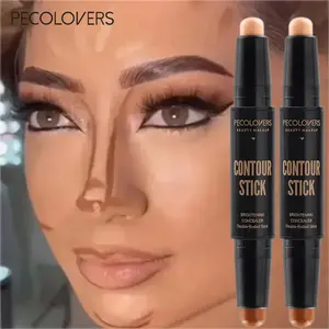 2pcs Long Lasting Makeup Contour Stick， Concealer, Conceals Dark Circles & Facial brightening