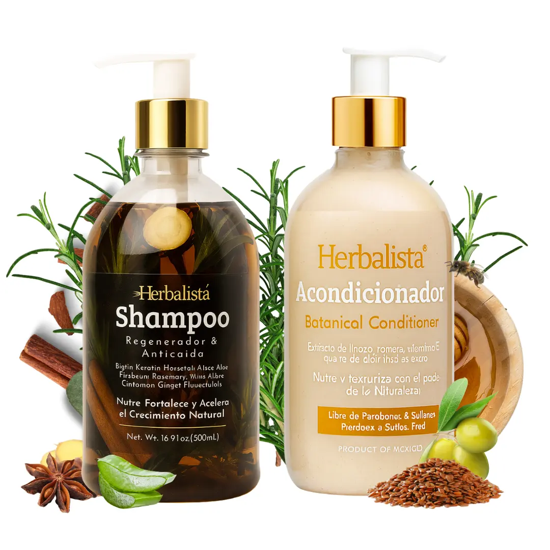 Herbalista Hydrating Shampoo and Conditioner Set with Coconut & Olive Oil - Nourishing Formula with Real Botanicals to Strengthen & Smooth All Hair Types, 16.9 fl oz (500ml) Each, Cleansing, Voluminous Hair, Curly Hair Shampoo