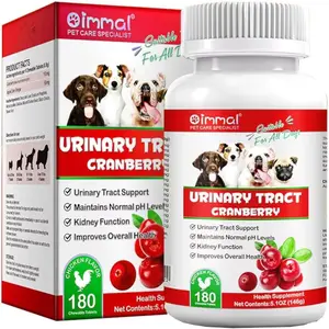 Bladder Control Supplement for Dogs - Urinary Tract Support - UTI, Bladder Stones, Incontinence, Immune & Gut Support – 180 Count