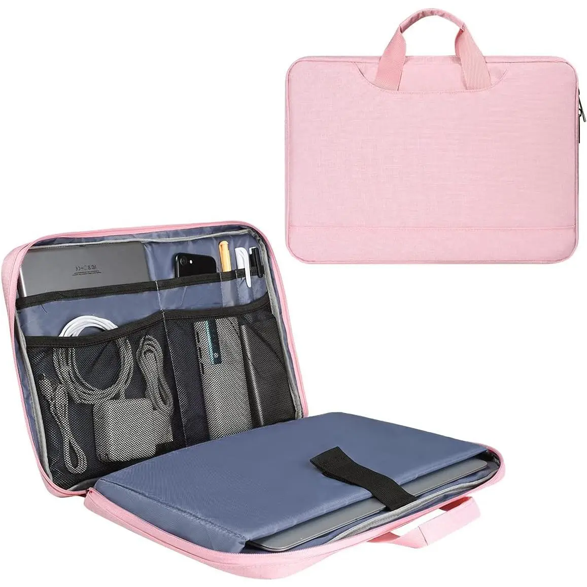 14 15 Inch Laptop Case Women Ladies Bag TSA Laptop Sleeve for MacBook Pro 14" M4/M3/M2/M1, Macbook Air 15 M4/M3,  XPS 15/Inspiron 14,     Chromebook 14" Notebook Case Bag,