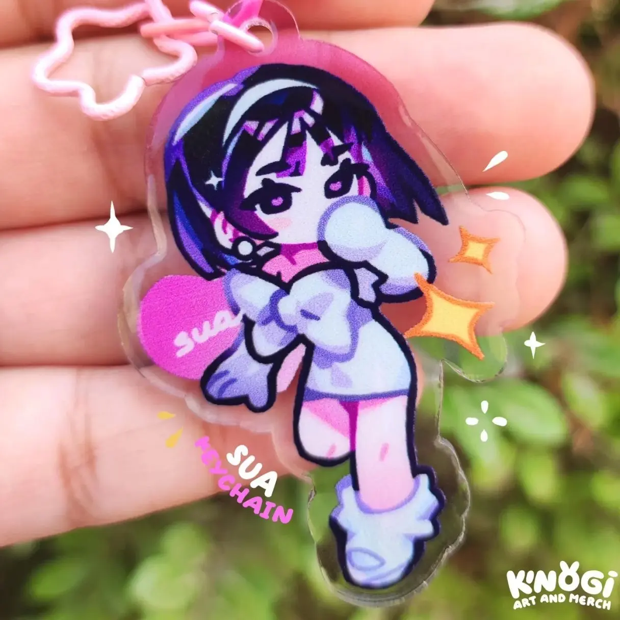 Sua Acrylic Keychain, Alien Stage