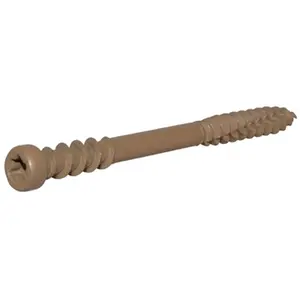 Hillman Fasteners 48455 No. 10 x 3 in. Tan Star Drive Composite Deck Screw
