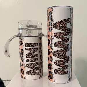 Mama/mini cheetah tumbler set