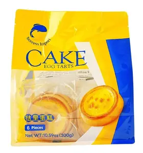 Egg Tarts Cake Snack, 6 Individually Wrapped 9.74oz Egg Tarts Cake,10.59 oz Cake