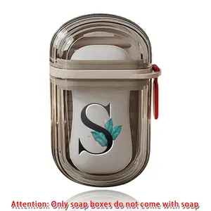 Portable Capsule Soap Case, Soap Saver, Leakproof Travel Soap Holder, Compact Storage Box for Camping and Gym, Moisture-proof Organizer, Bathroom Accessories