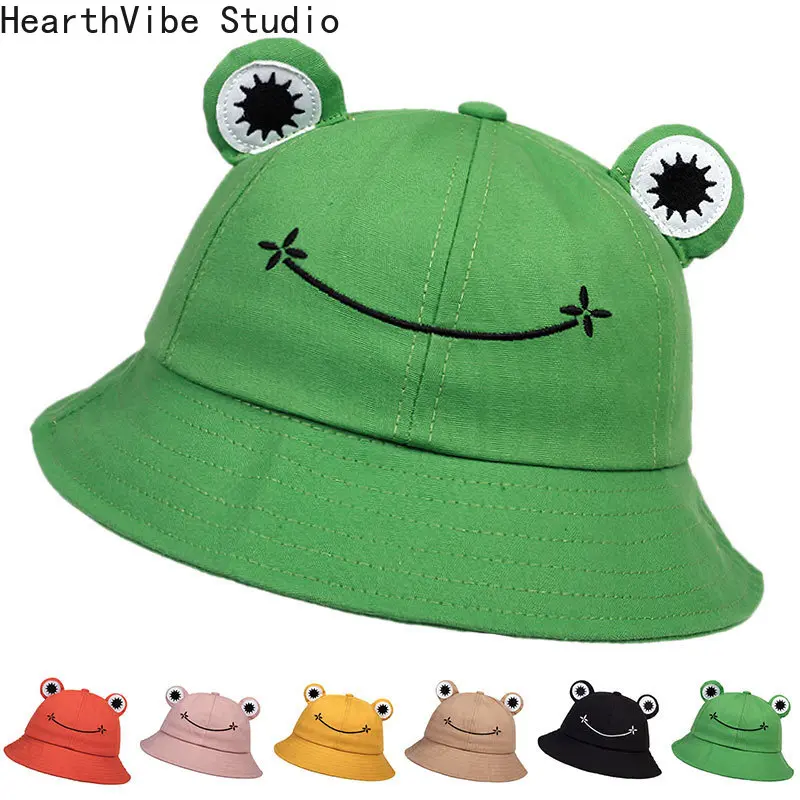 Red Plush Bucket Hat with Frog Embroidery - Unisex Cartoon Sports & Outdoor Hat, Cool Sun Cover, Casual Sport Design, Ear Protector, UV Protection, No Closure, One Size Fits All for Hiking, Cartoon Sports & Outdoor Hats