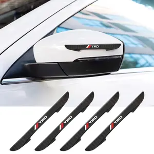 4Pcs Car Door Side Strip Protector Rubber Edge Anti-collision Bumper Sticker For Tacoma TRD Pro 4Runner TRD Pro Tundra TRD Pro Camry TRD RAV4 TRD Off-road Edition 86 TRD Sequoia TRD Pro Vehicle Exterior Decoration Truck Car Decal