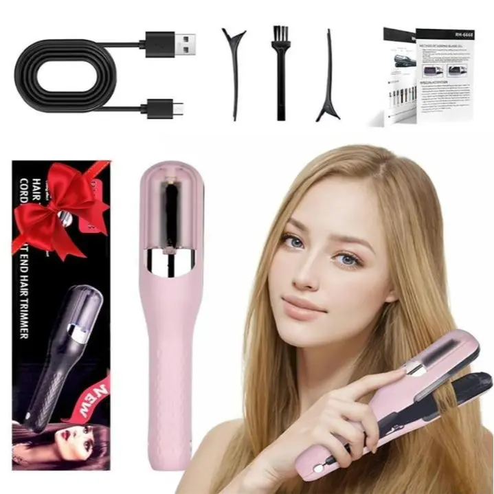 Multifunctional Automatic Electric Hair Clipper – Type-C Rechargeable Split End Trimmer and Hair Styling Kit