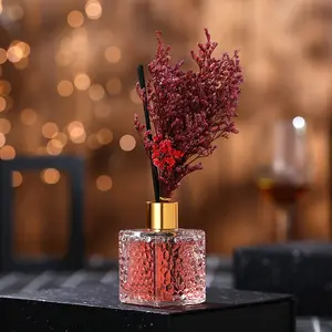 Hilton Hotel Scented Aromatherapy Diffuser, Rose & Jasmine Fragrance, 80ML Liquid, Plant-Based Wick, Long-Lasting, Home Use, Home Fragrances, Indoor Air Freshener
