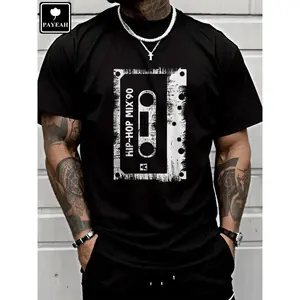 PAYEAH Tshirt Hip Hop Rap Mixtape Cassette DJ Retro 90s Vintage Cassette 100% Heavy Cotton