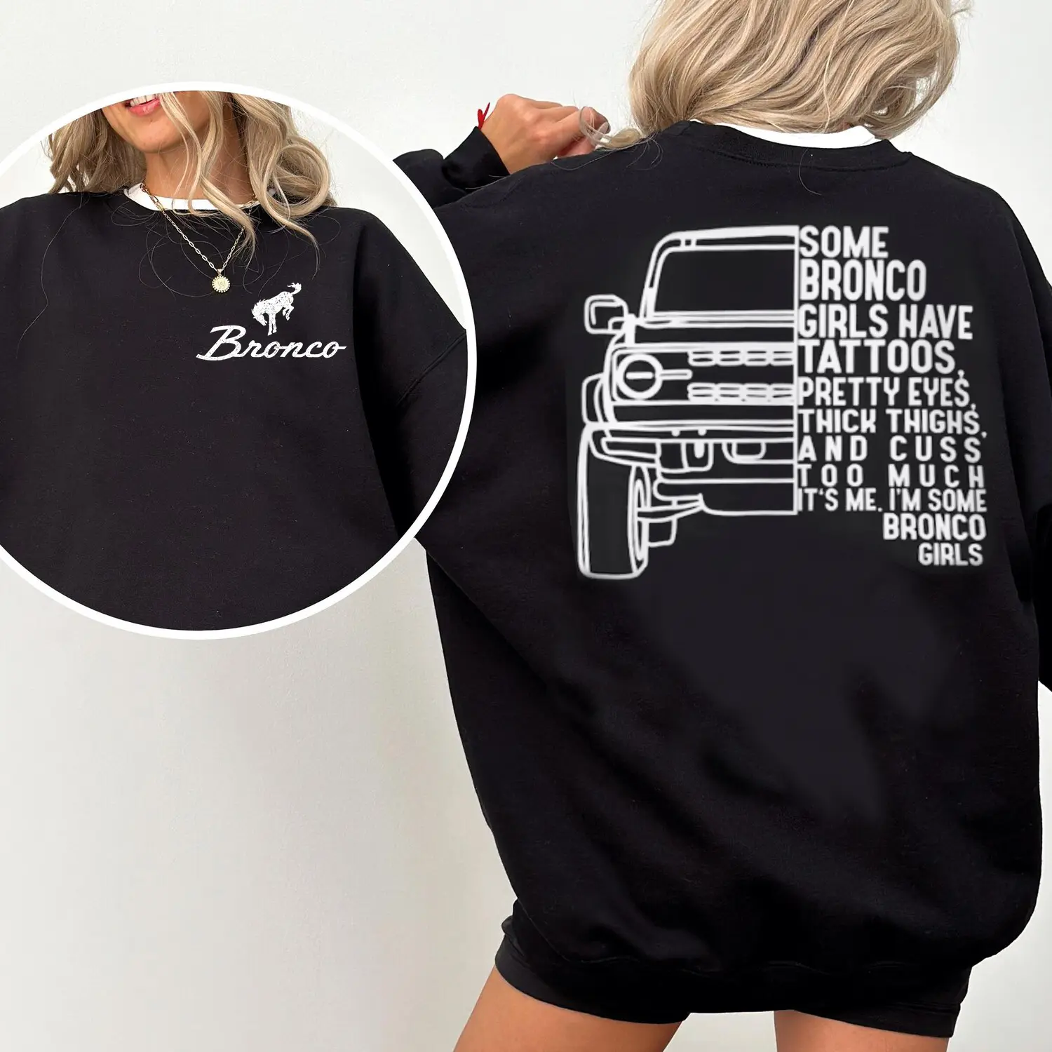 Some Bronco Girls Have Tattoos T-shirt Sweatshirt, Bronco Girls Shirt, Bronco Lovers Shirt
