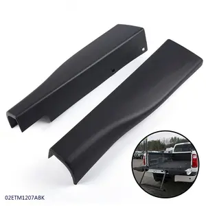 Fit For Ford F250 F350 2010-2016 Pair Flex Step Tailgate Cap Molding Trim Black