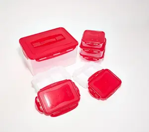 LocknLock 6-Piece Multi-Shape Nesting Storage Set w/ Dividers