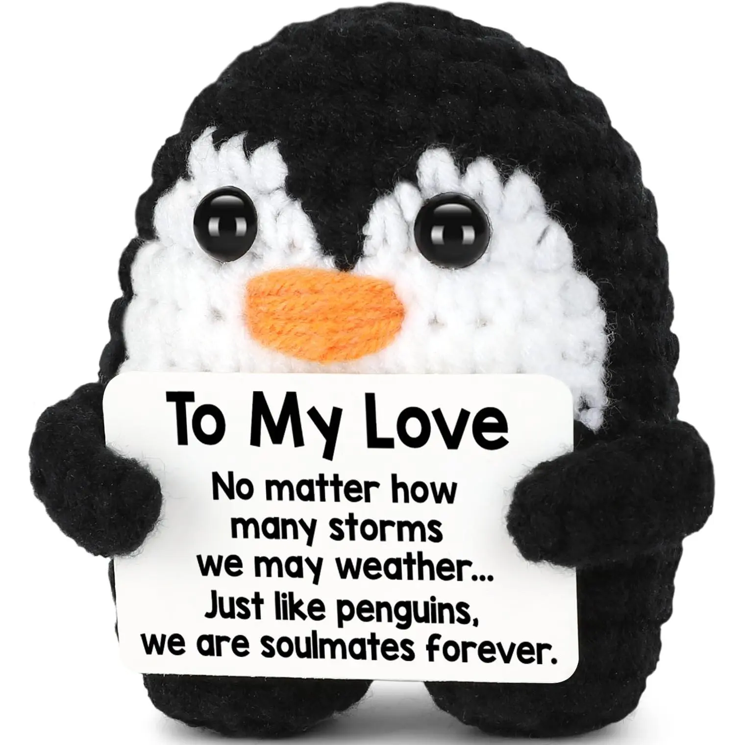 【FathersDayGift】Unique Handcrafted Penguin Emotional Support Plush Toy,No Odor Safe Material Soft Cute,Christmas Presents Holiday Gifts,Birthday Gifts For Women Men,Gifts For Him Her Teacher Appreciation,Portable Decorative Pendant Stress Relief Gift
