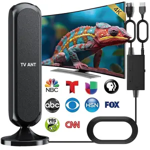 HIDB Indoor TV Antenna, 4K HDTV Digital Antenna for Smart TV with High-Gain & 360° Signal Amplifier, Long Range Reception, Strong Magnetic Base, Easy Installation for Apartments, Living Rooms & Bedrooms – Enhanced Signal TikTokShopBlackFriday