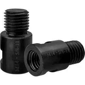 2Pcs Angle Grinder Attachment M14 Female to 5/8"-11 Male Adapter Rotary Polisher Adaptor Converter Connecting Tool for DIY Projects