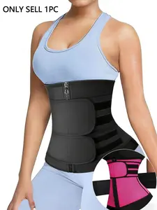 New Women's Neoprene Shapewear, Dual Strap Reinforced Sports Belly Control Belt, Corset Waist Shaper, 1pc Ladies Body Shaper, Comfortable and Stylish