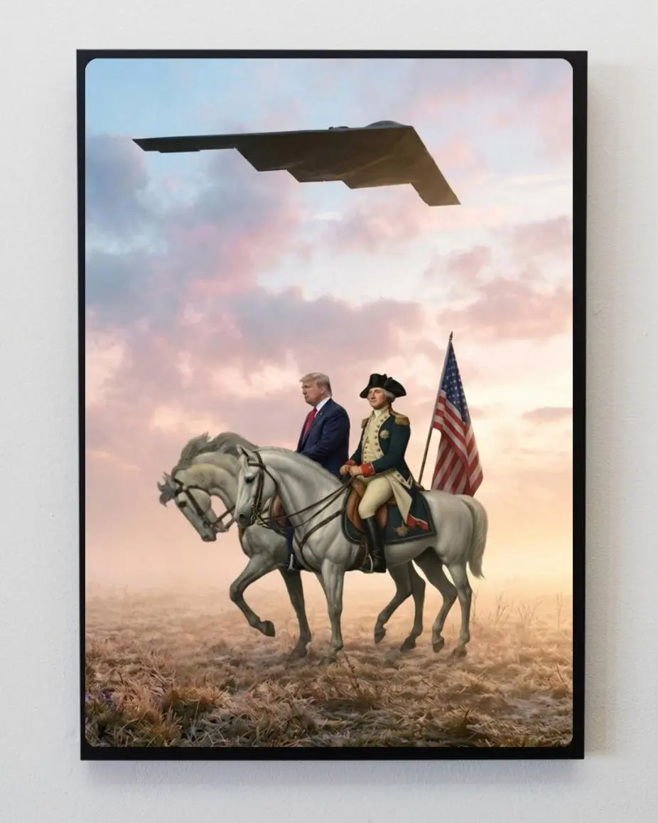 Vintage George Washington B2 Poster, America 250 Wall Art, 1776–2026 Independence Day Decor, 4th of July Patriotic Print