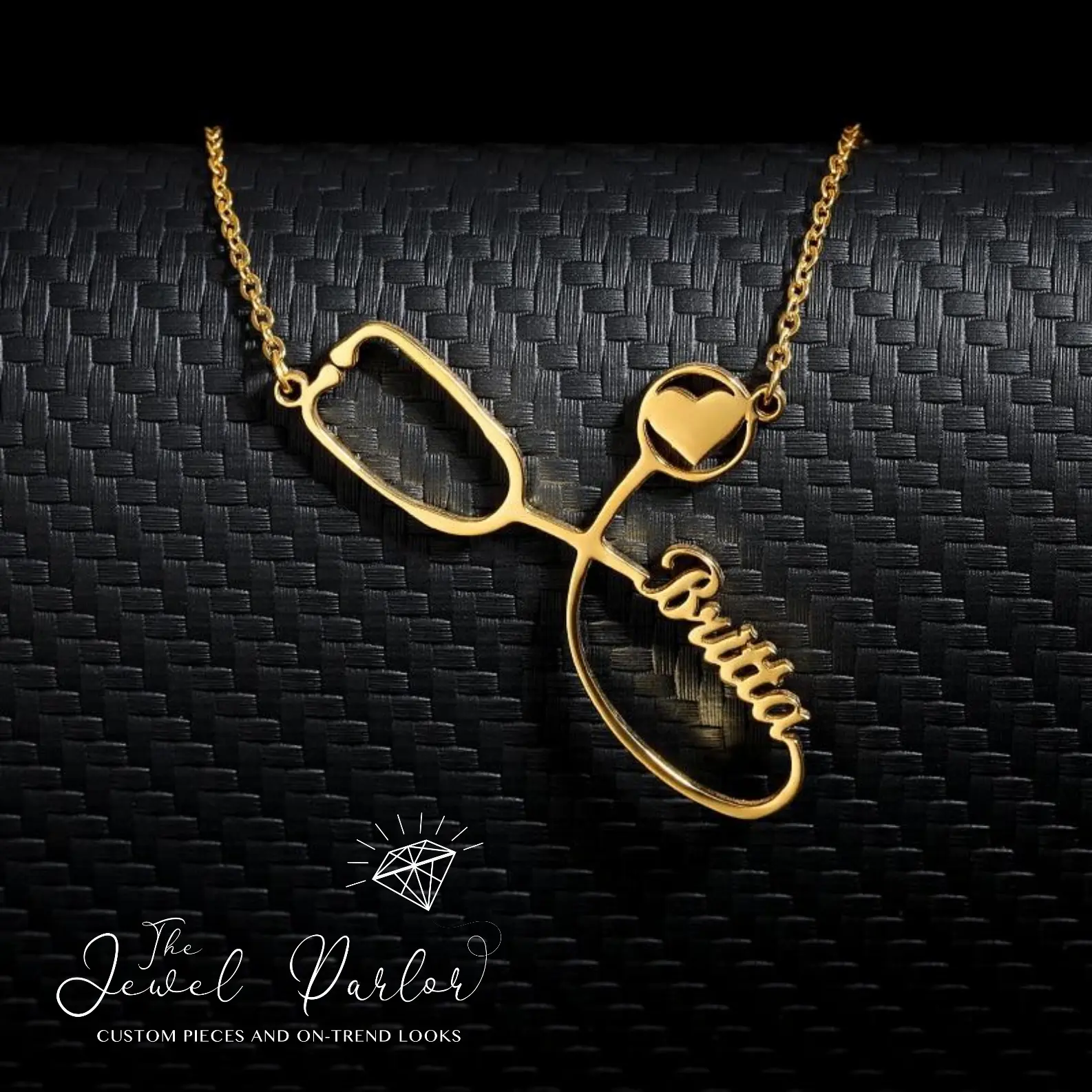Stethoscope Name Necklace Nurse Doctor EMT Gift Stethoscope Name Necklace Nurse Doctor EMT Gift