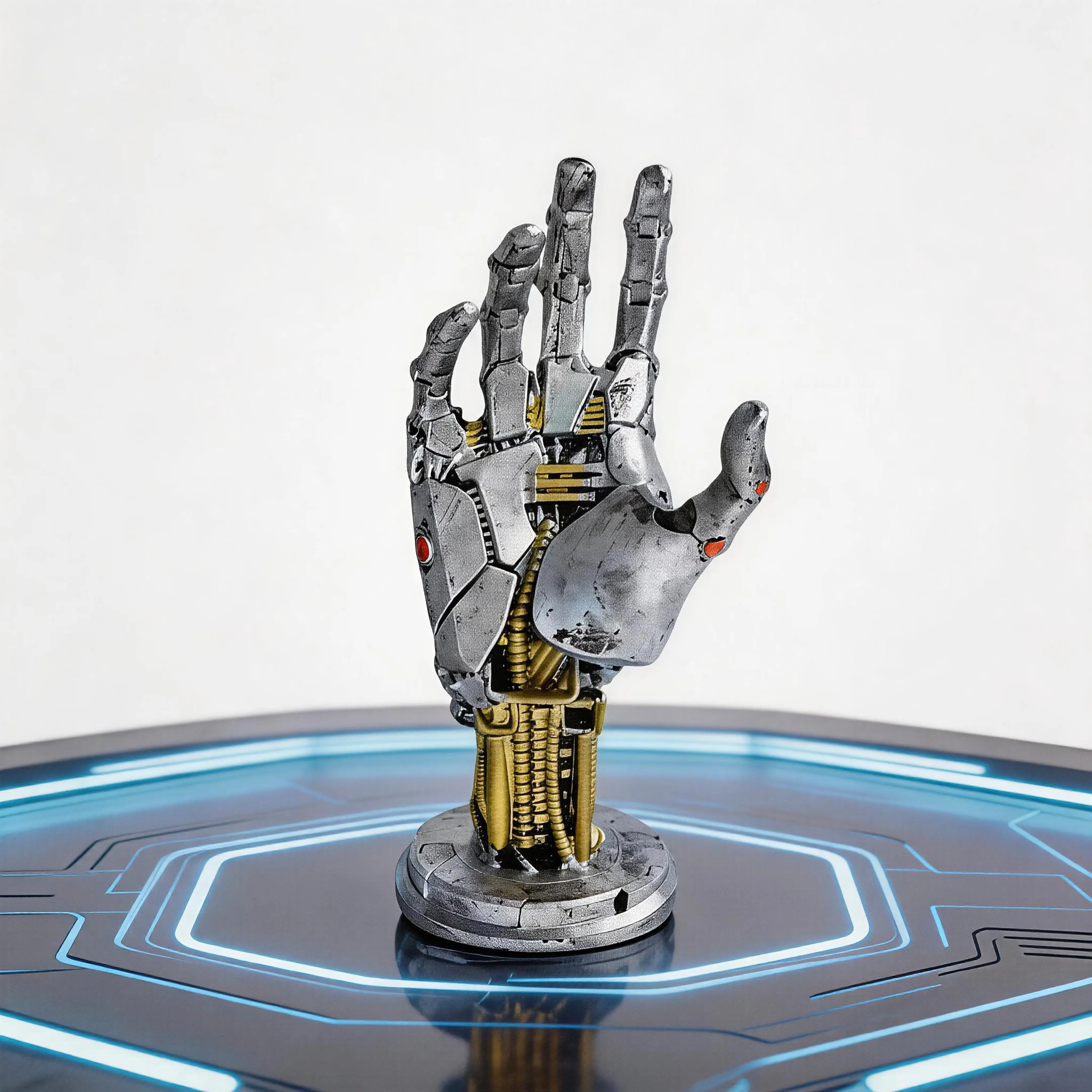 Mechanical Resin Cyberpunk Robot Arm Game Controller Stand - 5.1 in Multi-Functional Desk Organizer for Gaming Accessories, Controllers, Phones, Over-Ear Headphones, Back-to-School Gift