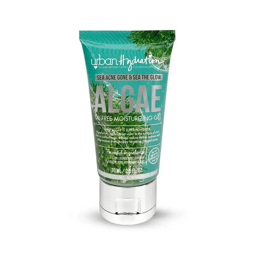 Urban Hydration Algae Oil-Free Glycerin Moisturizing Gel - Lightweight Daily Care for Sensitive, Acne-Prone Skin with Hydrating Aloe, Redness Relief & Radiant Complexion