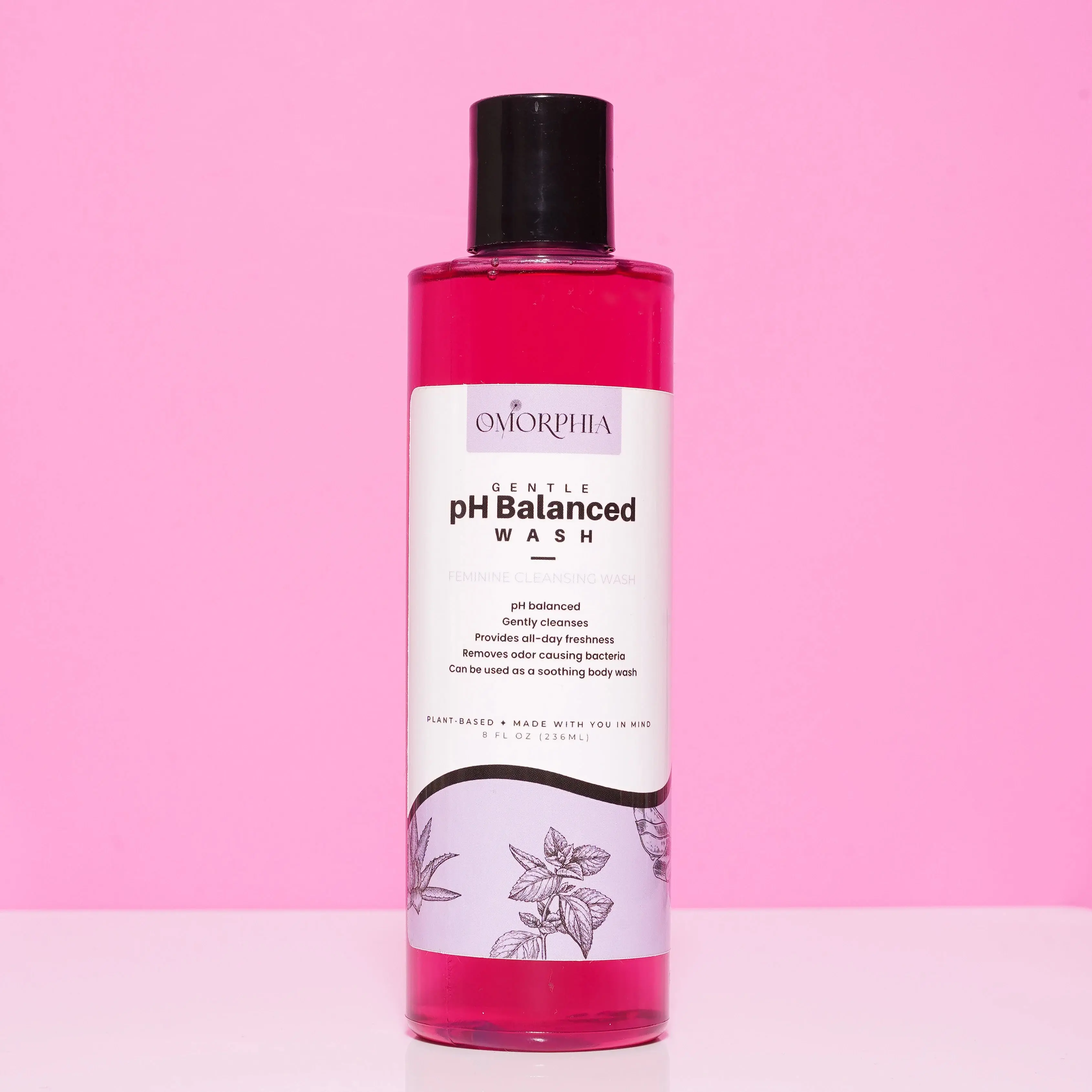 Omorphia Gentle pH Balanced Wash with Aloe Vera & Coconut Oil for Daily Hydration & Soothing Care Antibacterial Sensitive