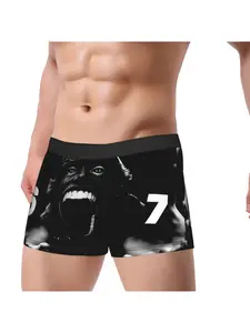 1 piece 67 meme Underpants Breathbale Panties Men's Underwear Ventilate Shorts Boxer Briefs Daily Casual Underwear