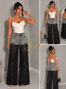 Brianna Denim Mesh Jean
