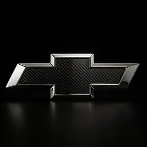 Chevy Silverado LED Lighted Front Grille Emblem  ChromeCarbon 20142015 1500 20162019 25003500