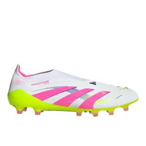 adidas Mens Predator Elite Laceless Artificial Grass Soccer Cleats  - White