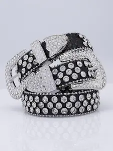 1pc Women's Alloy Rhinestone Belt, Glitter Diamond Design, Casual & Party Wear, Perfect Gift for Friends, All-Season Accessory