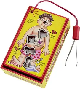 World's Smallest Operation Game- Miniature Working Board Game with Light and Beep Alert