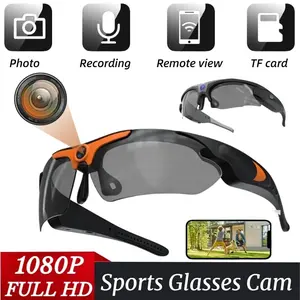 sports viewing accessory 1080P Full HD Mini Camera Sunglasses Camera Outdoor Sports DV Intelligent Sports Glasses Cam DVR Wide-angle Glasses Camera