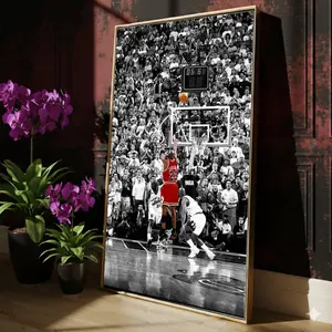 Michael Jordan Last Shot  Wall Art, Iconic Home Decor Poster