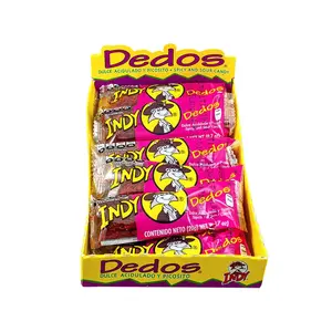 Indy Dedos Spicy and Sour Tamarindo Chili  Mexican Candy (12 Count) Dulces Mexicanos