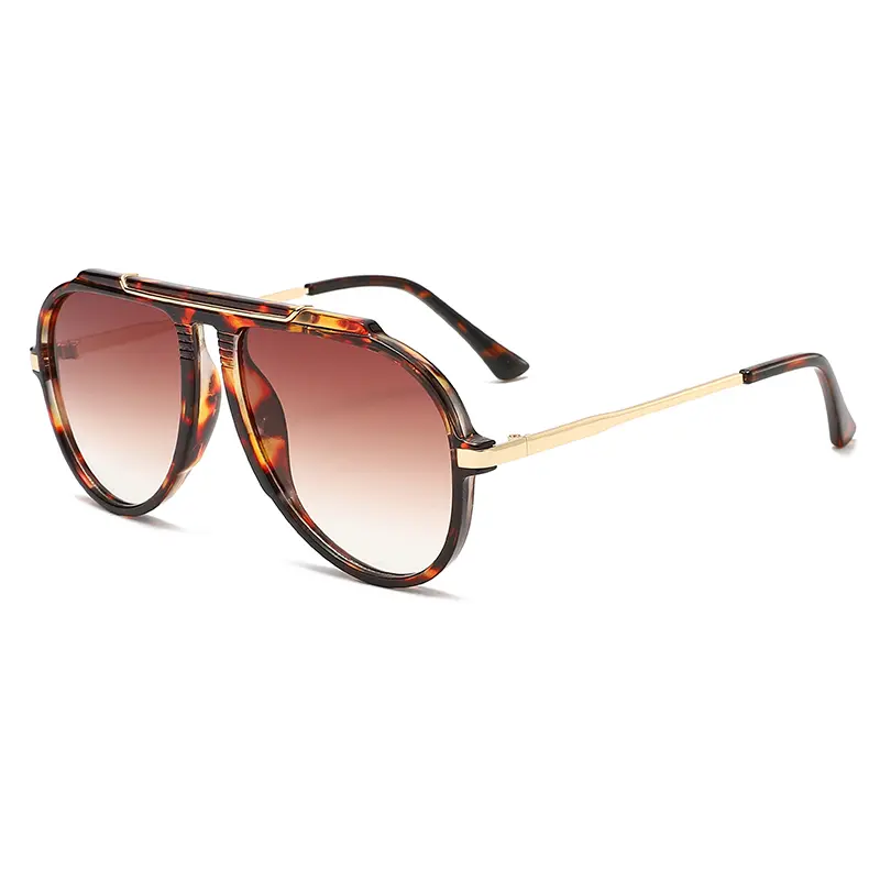 MZTUR New Classic Full Rim Frog Vintage Aviator Sunglasses - Women's Unisex UV400 Glare Cut Lightweight Face-Slimming Stylish Accessories for Long Drives, Outdoor Use, Vintage Aviator Eyewear, Sunglasses for Women, Boosts More Confidence, Womens Sunglasse