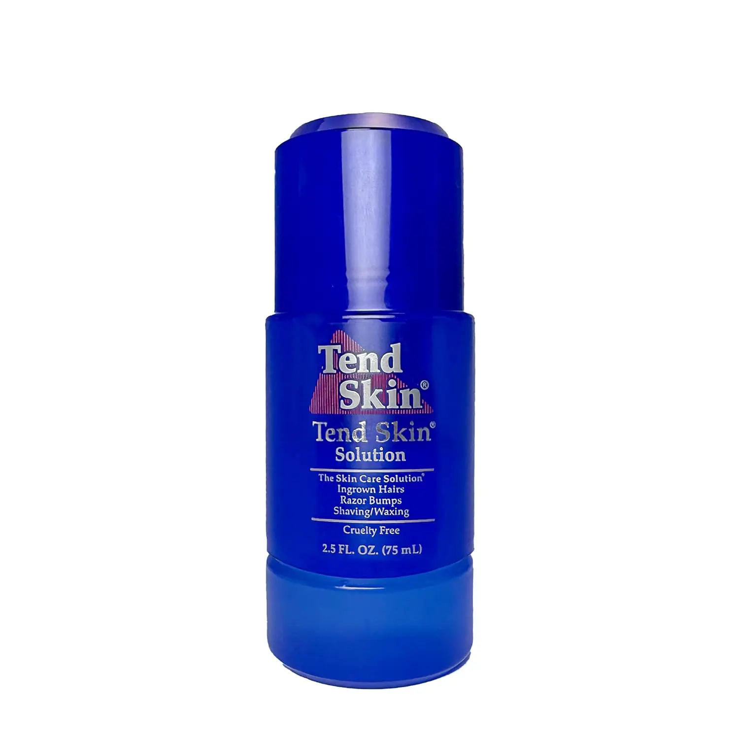 Tend Skin Ingrown Hair & Razor Bump Solution, 2.5 oz Refillable Roll-On Aftershave and Facial Toner, Reduces Redness for Smooth Skin, Sensitive Skin