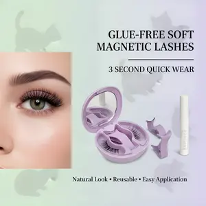 Soft Magnetic Lashes Patented Glue-Free Technology Strong 900pa Hold Quick 3-Second Application Comfort Fit Natural Fluffy Reusable Falsies for All Day Wear girly things near me wink s mixed length individual false eyelash band  love  your  z  collection