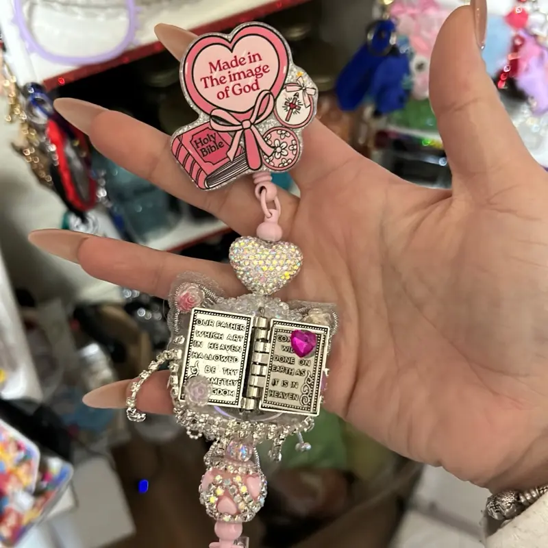 Badges Costum Different Colors Beads Durable Any Characters Bedazzled design Design