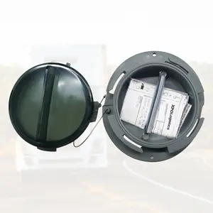 Trailer Document Holder with Wire Attached Cover for Truck, ABS Plastic Document Holder Kit, Trailer Registration Card Holder