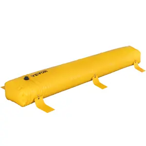 【fathersdaygift】VEVOR Flood Barrier 12 ft Length x 12 in Height Sandbag AlternativeWater Barrier for Flooding with Great Waterproof EffectReusable PVC Water Diversion TubesFlood Barriers for HomeDoorGarage