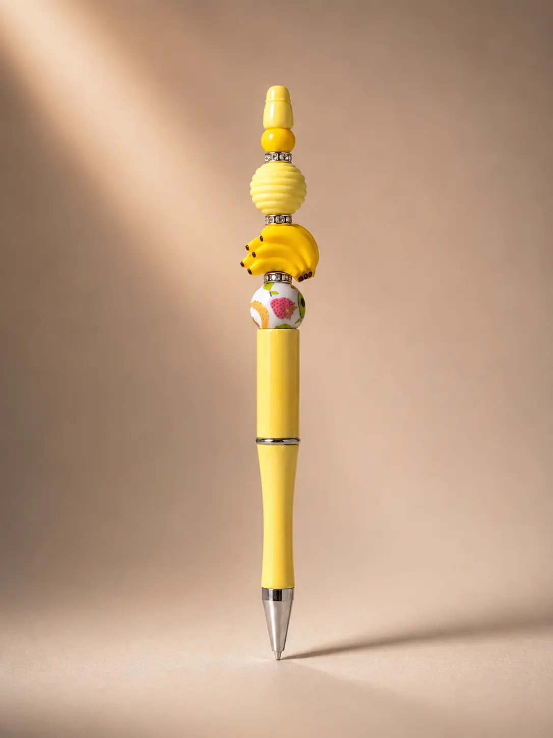 Bunch-of-Bananas Pen | Beads of Hope T1D – Handmade Silicone Bead Pen