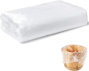 100Pcs Disposable Foot Basin Liners for Ionic Detox Foot Spa, Large Plastic Foot Tub Liners