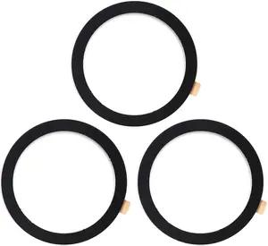 Universal Metal Ring Sticker for Magnetic Charger Compatible with iPhone/Samsung/Android All Cellphones, Magnetic Mount/Phone Holder Conversion Accessories, 3Pcs, Black
